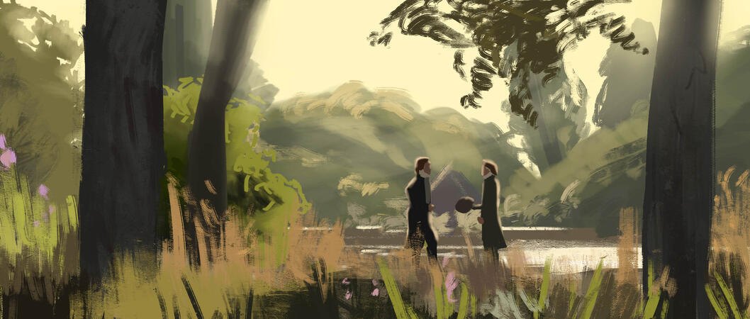 pride and prejudice study - yellow