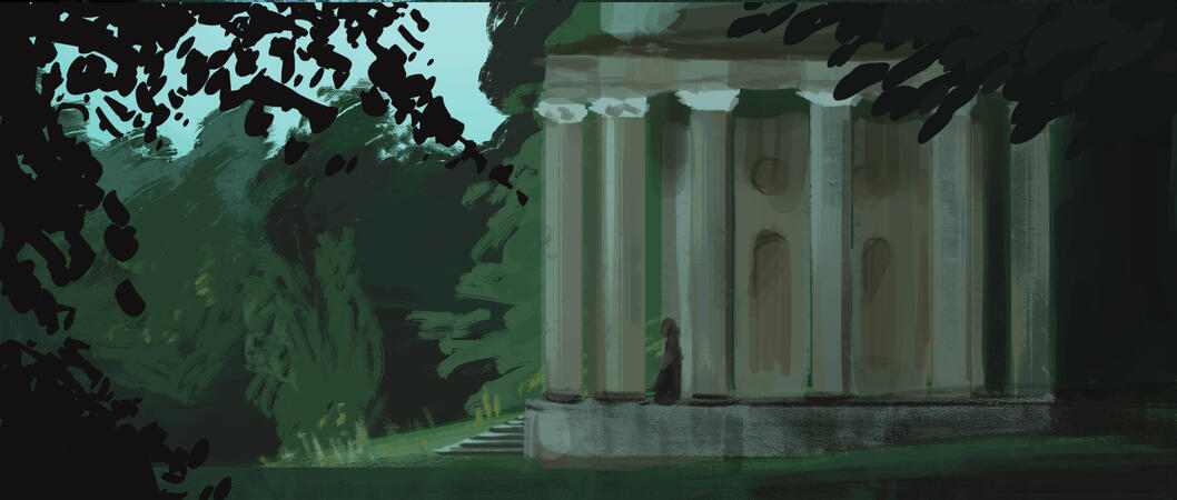 pride and prejudice study - green